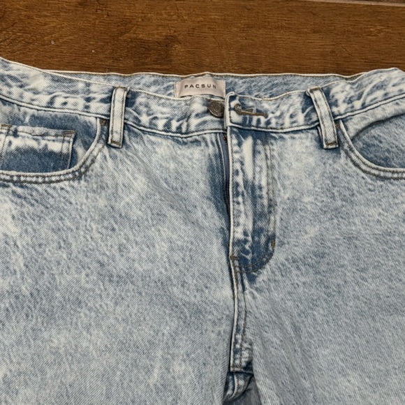Pacsun high waist baggy ripped distressed jean light wash style #: 860BT241920 - Picture 4 of 7